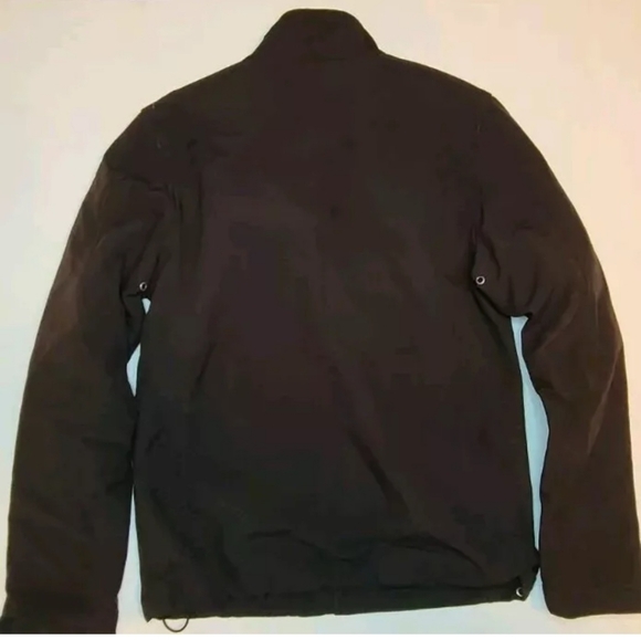 Guess Soft Shell Nylon Jacket Women's Size Small Black Windbreaker Full Zip Mock - Picture 10 of 13
